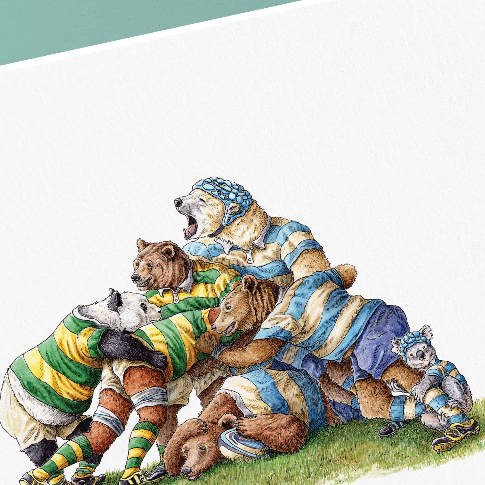 A Maul Of Bears Print