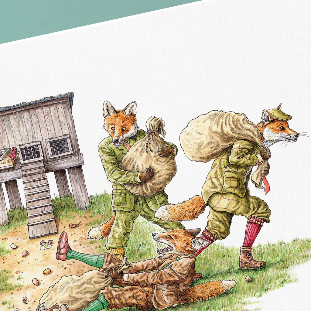 A Skulk Of Foxes Print