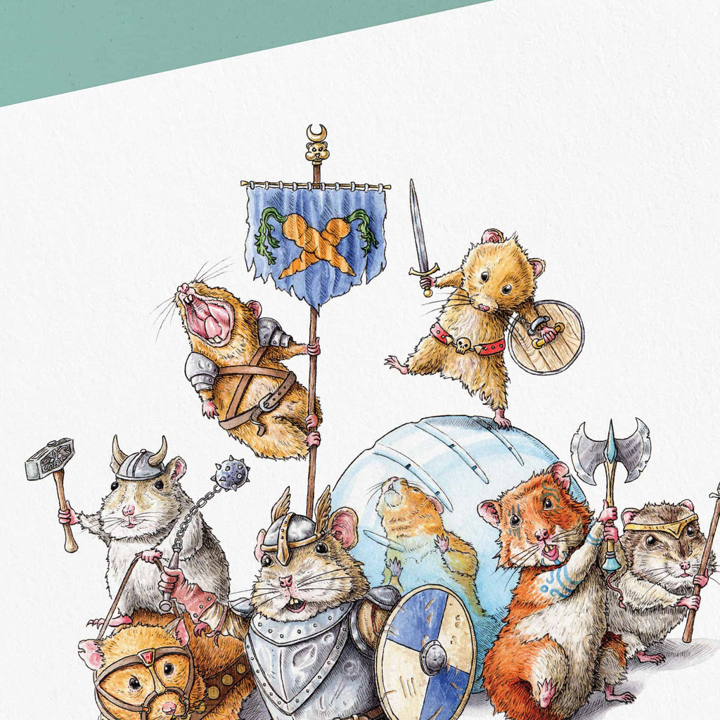 A Horde Of Hamsters Print