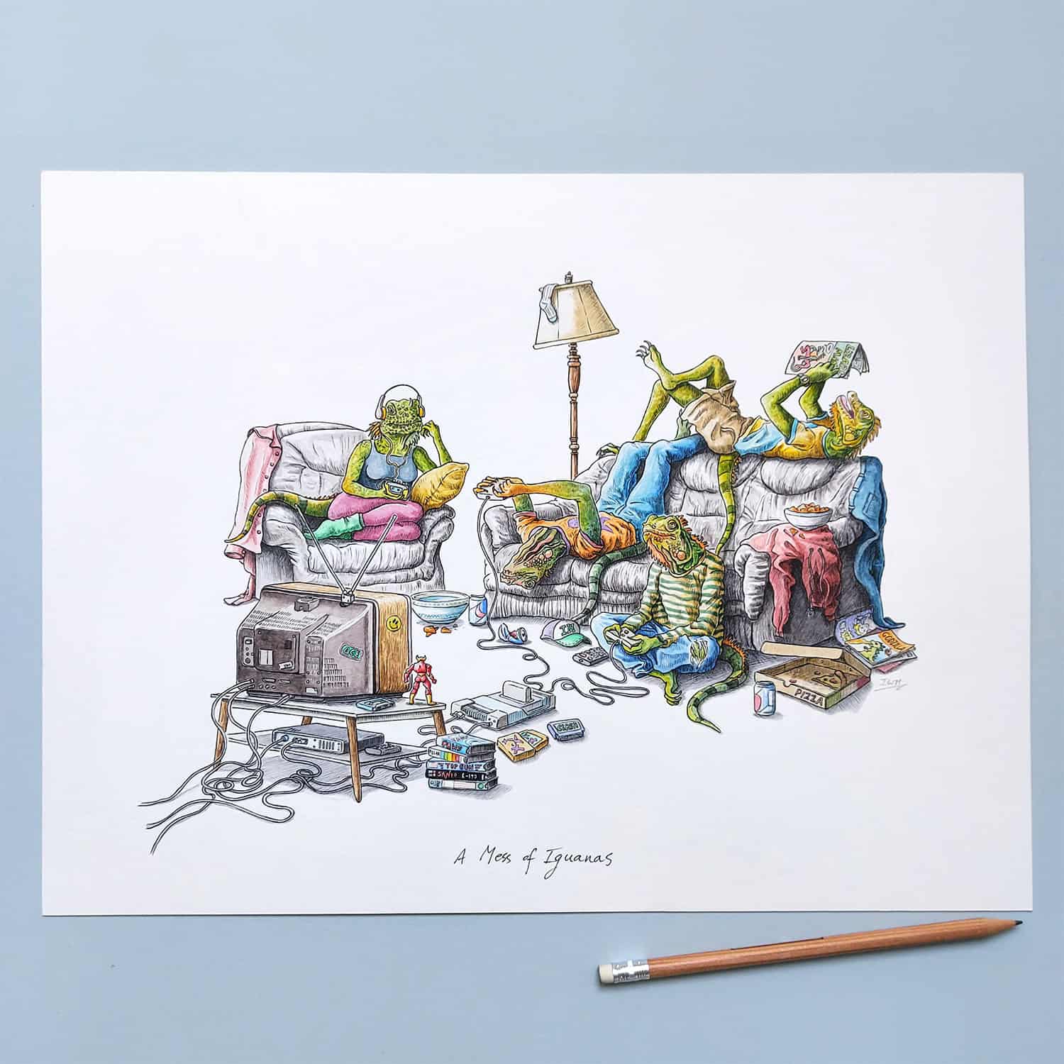 A Mess of Iguanas Original