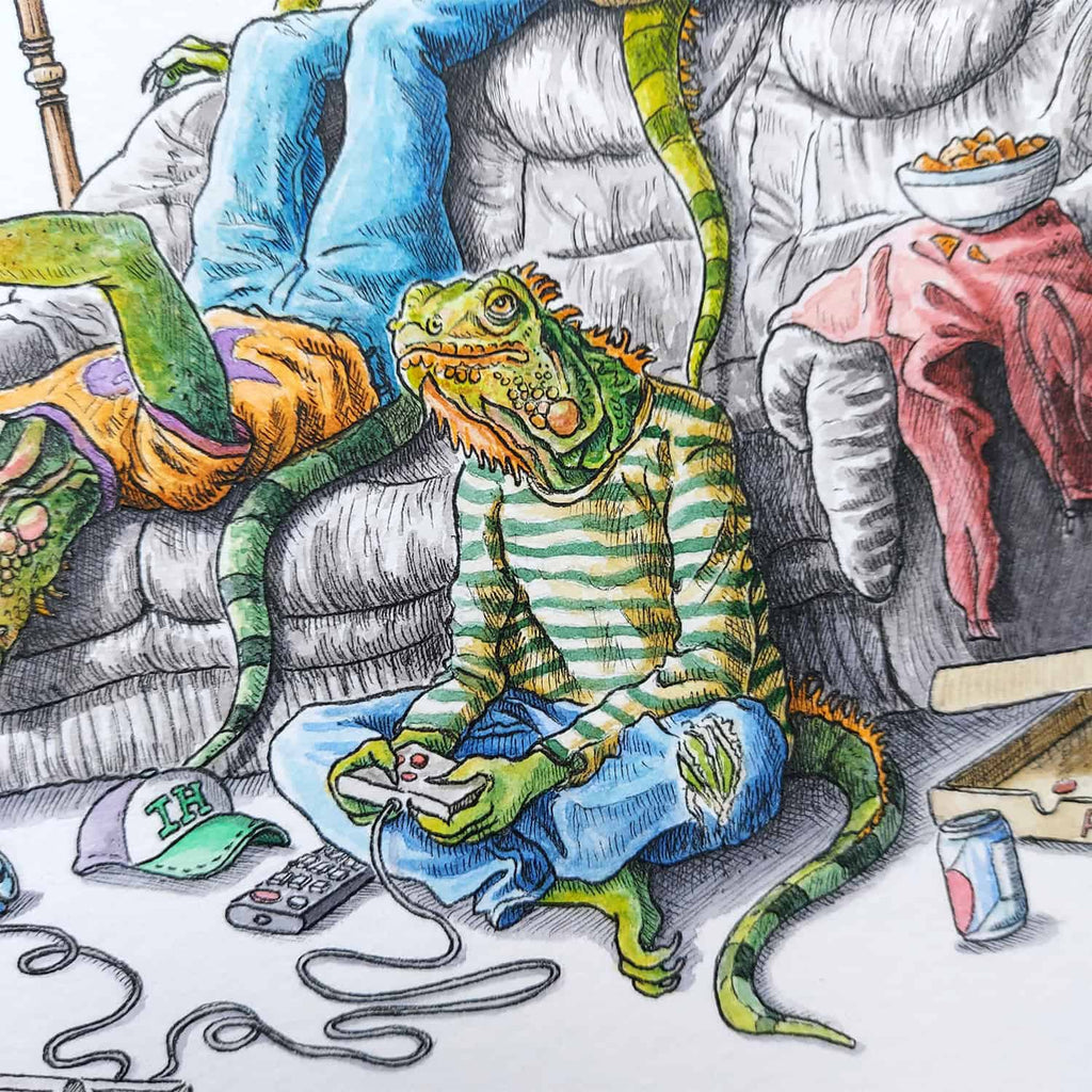 A Mess of Iguanas Original