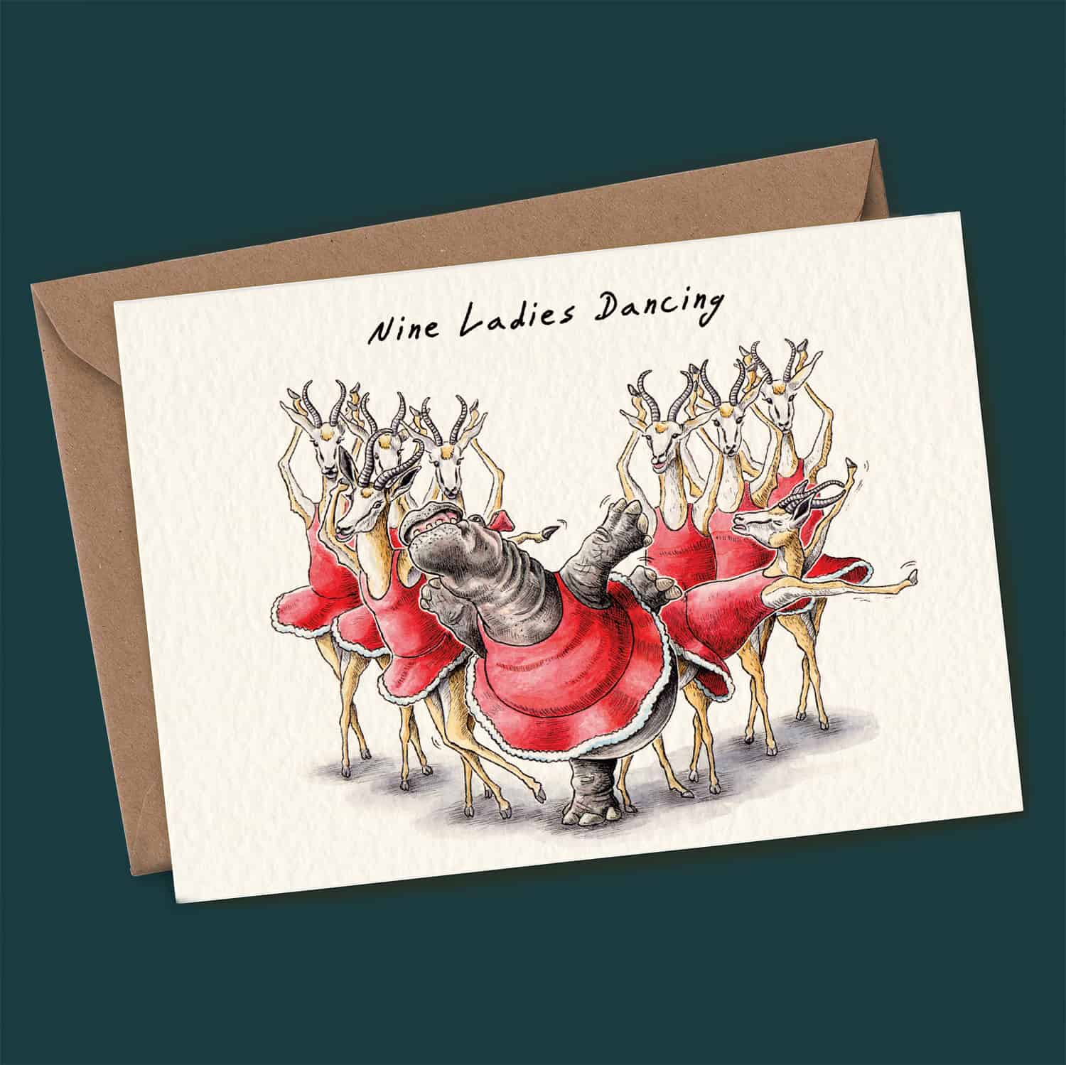 Nine Ladies Dancing Card
