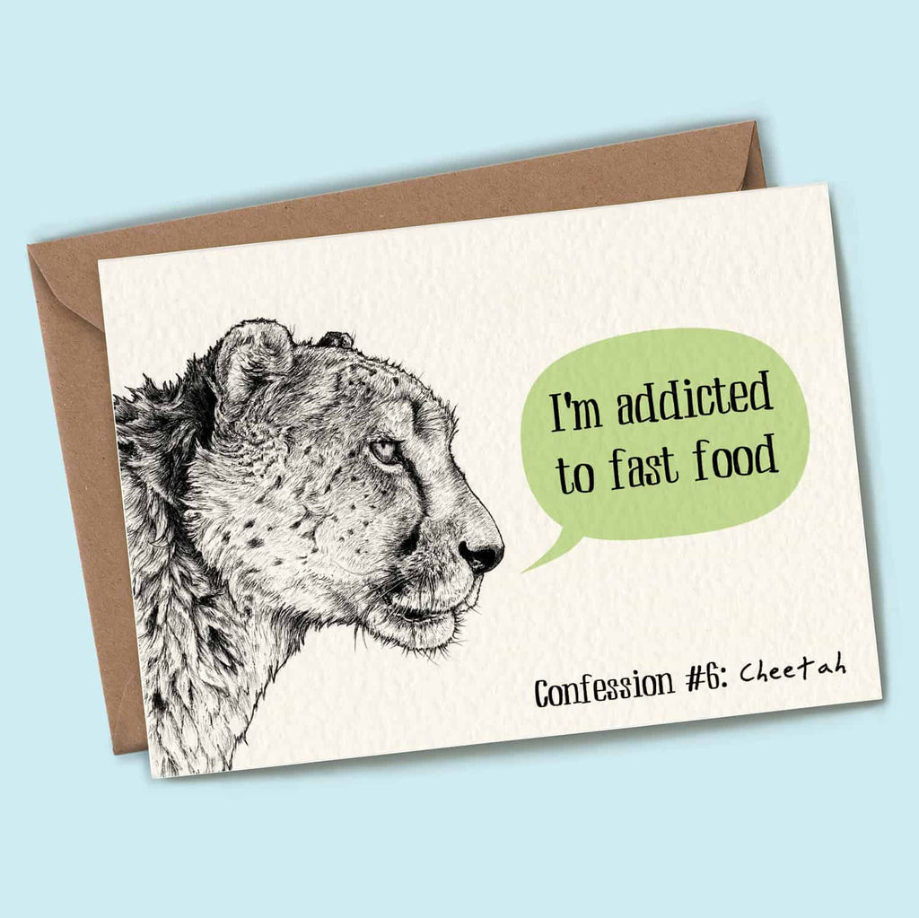 Cheetah Confession Card