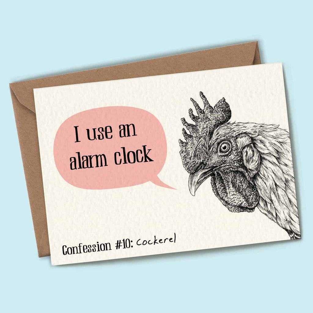 Cockerel Confession Card