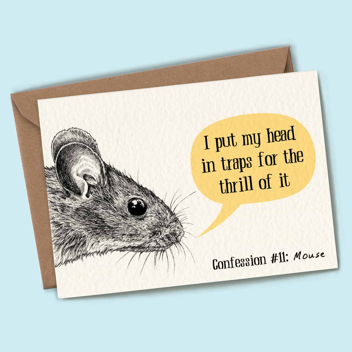 Mouse Confession Card