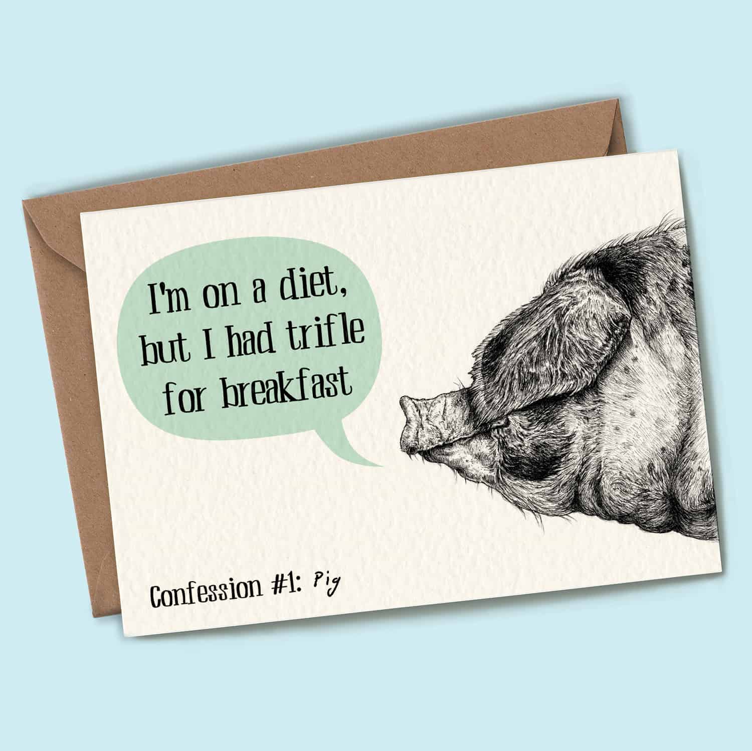 Pig Confession Card