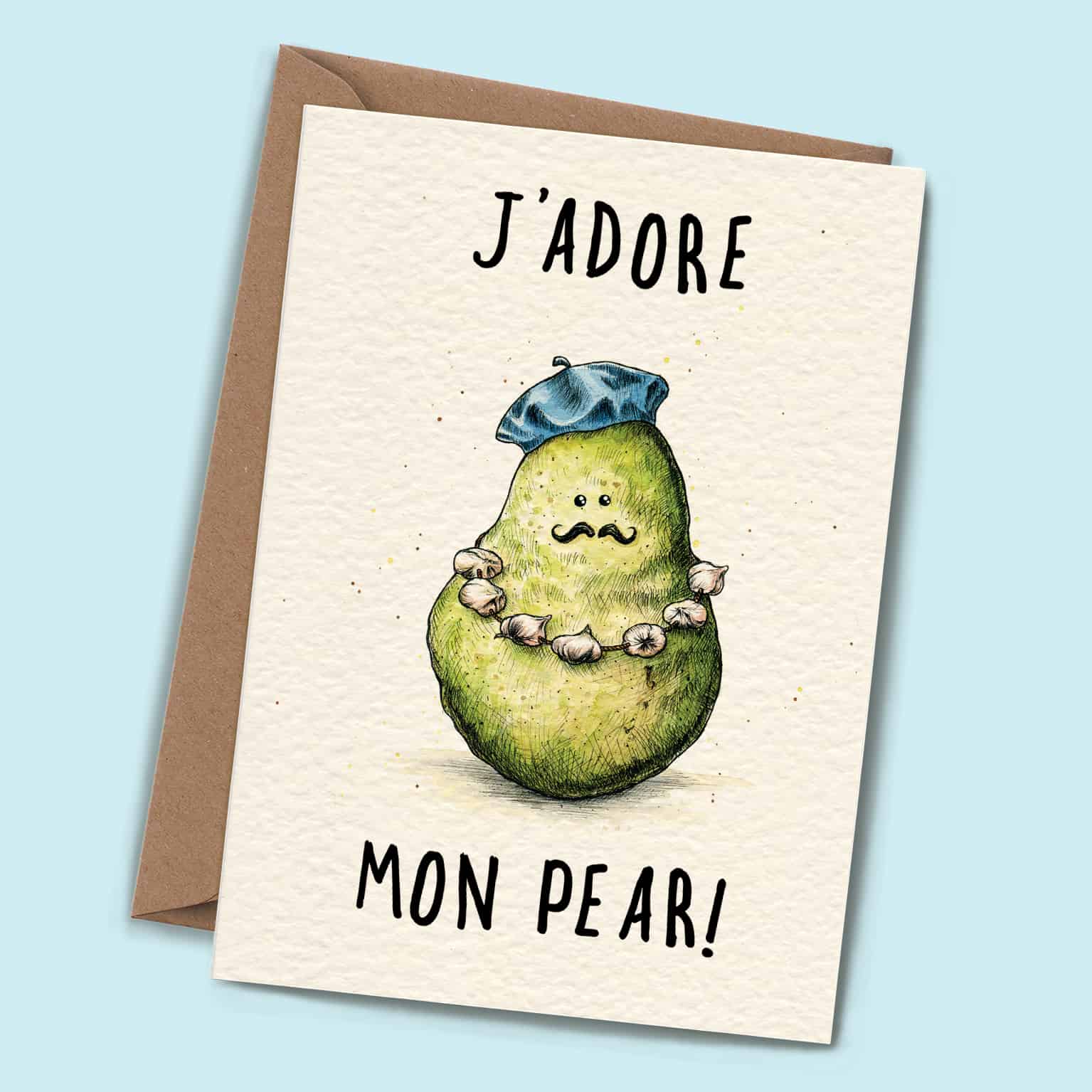 J'adore Mon Pear Card