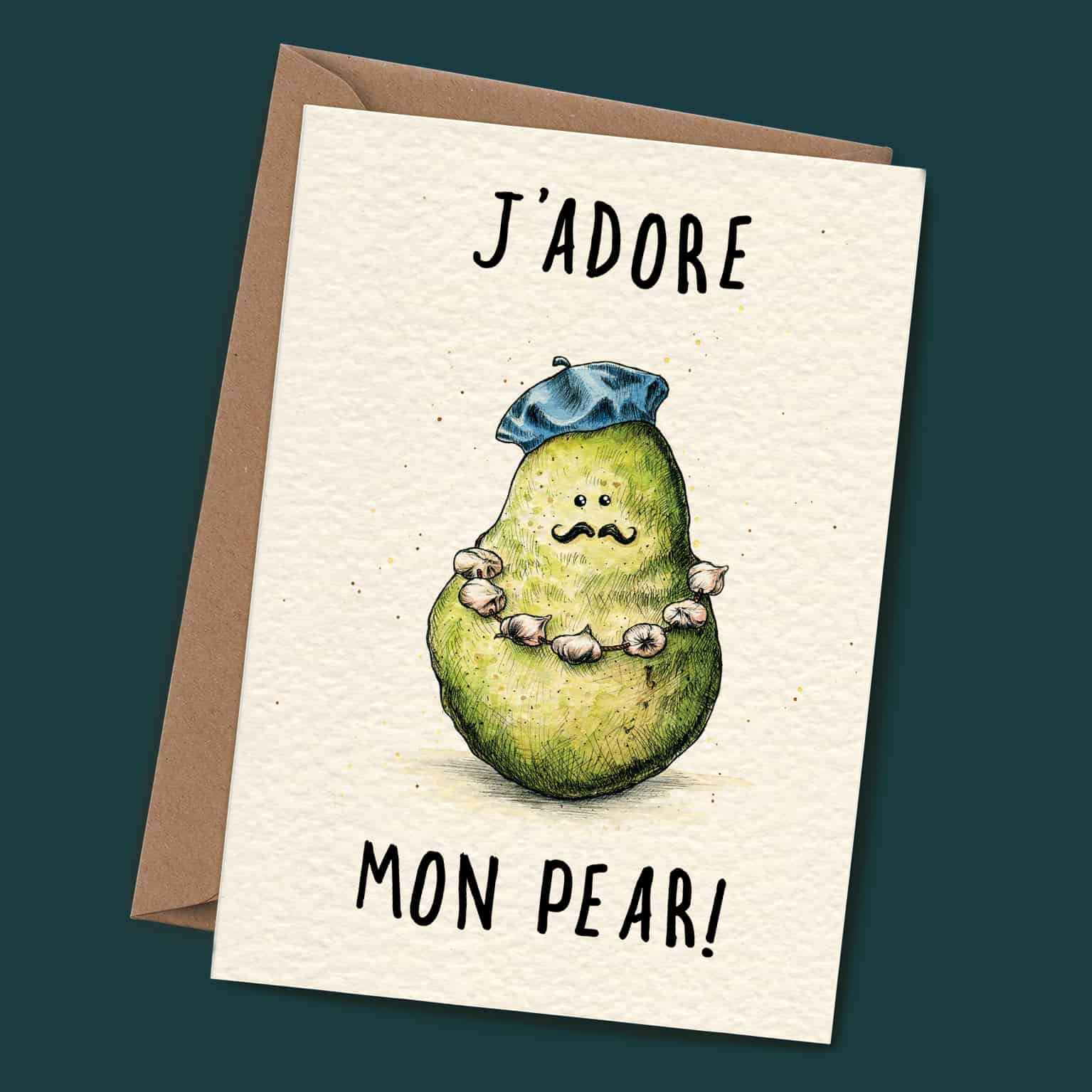 J'adore Mon Pear Card