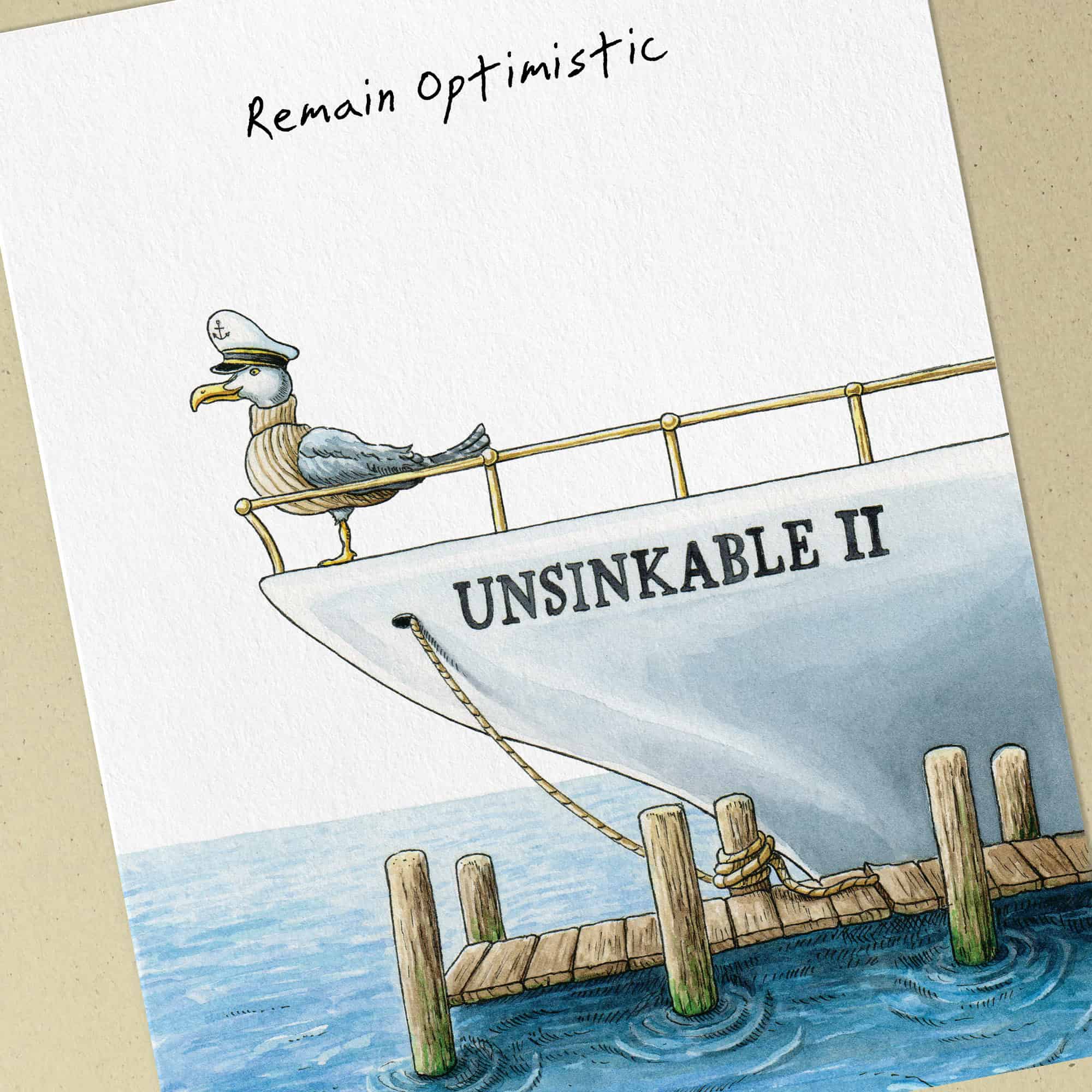 Remain Optimistic Print