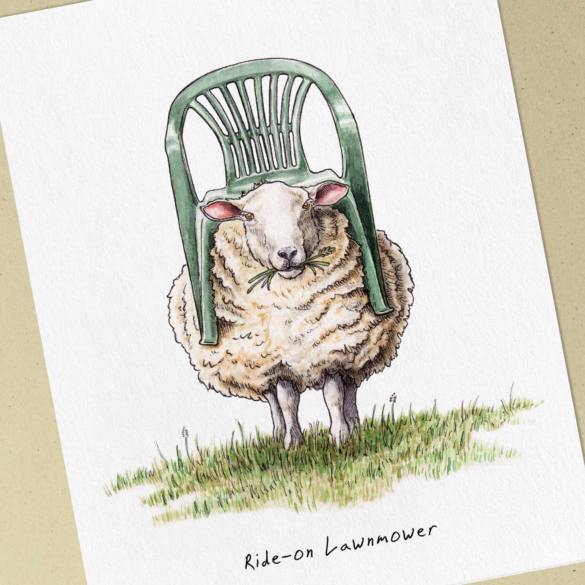 Ride-on Lawnmower Print