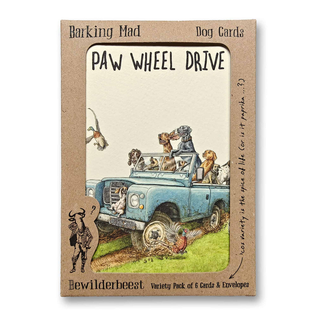 Barking Mad Set - Set of 6 Dog Cards