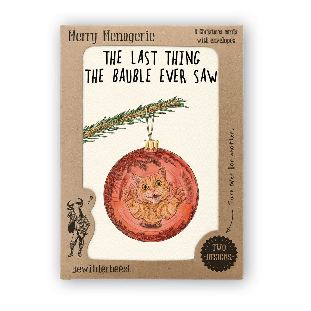 Merry Menagerie Set - Set of 6 Christmas Cards
