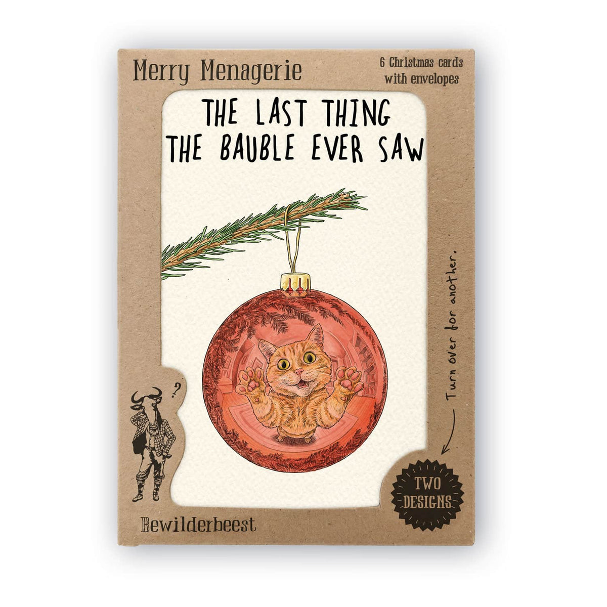 Merry Menagerie Set - Set of 6 Christmas Cards