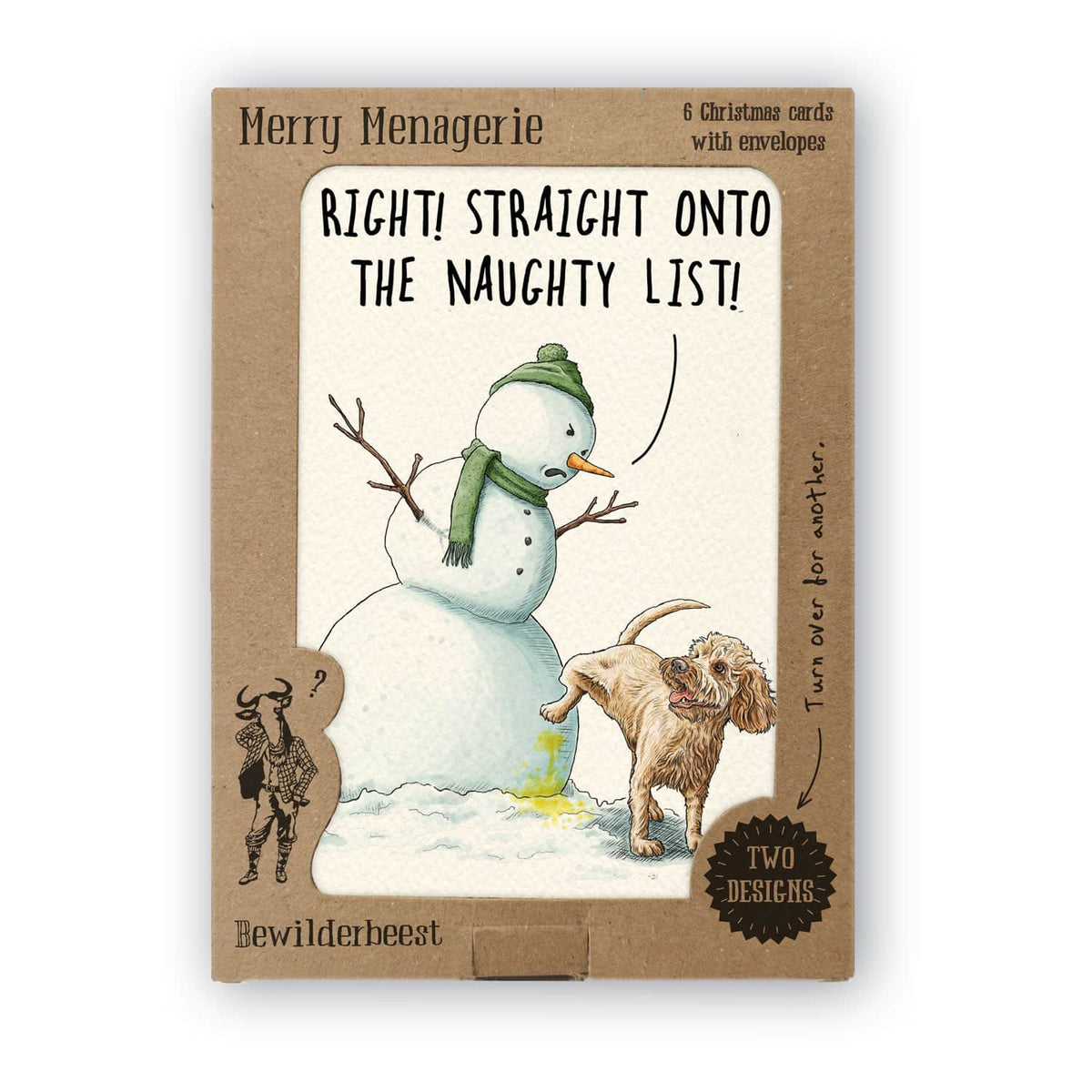 Merry Menagerie Set - Set of 6 Christmas Cards