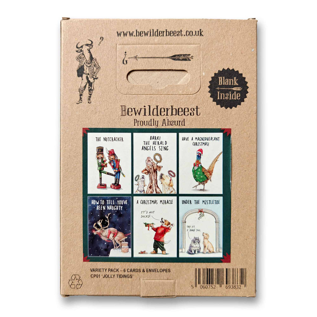 Jolly Tidings Set - Set of 6 Christmas Cards