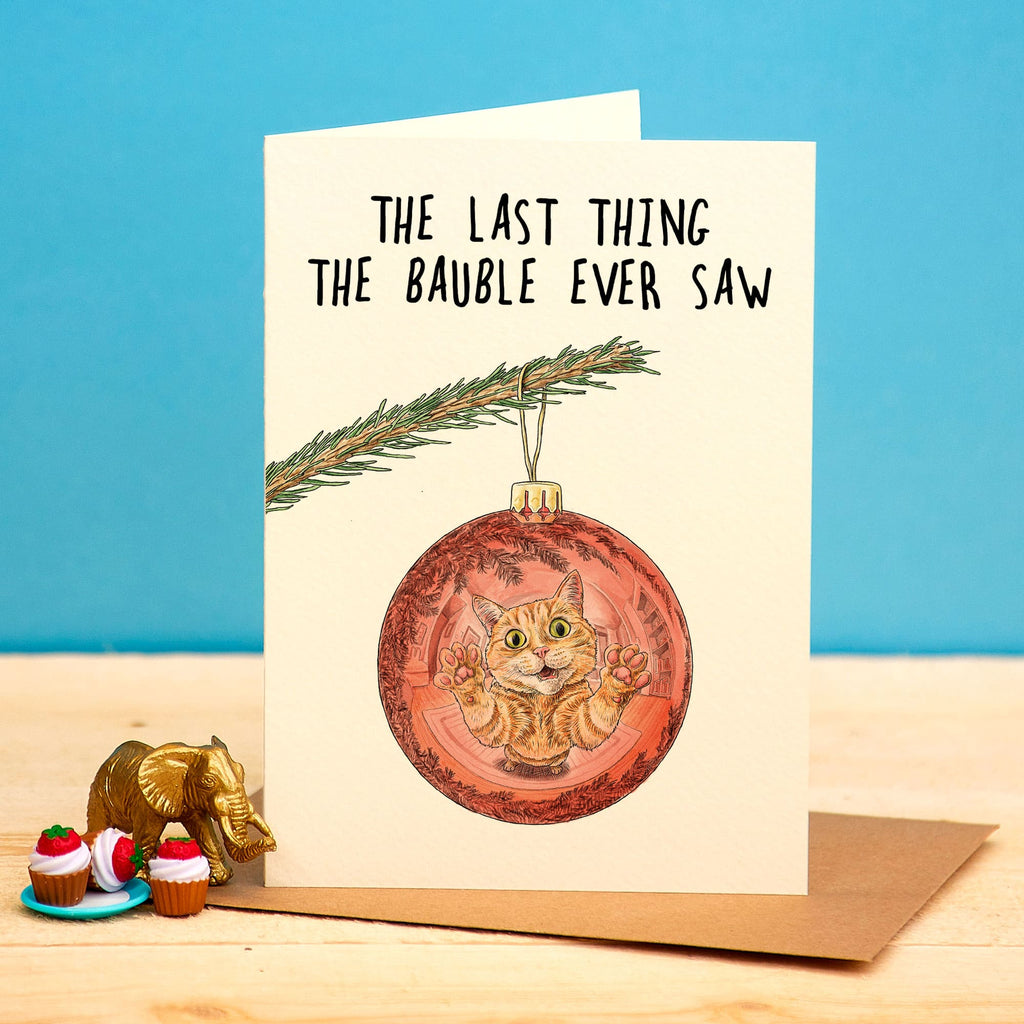 Cat Bauble Card