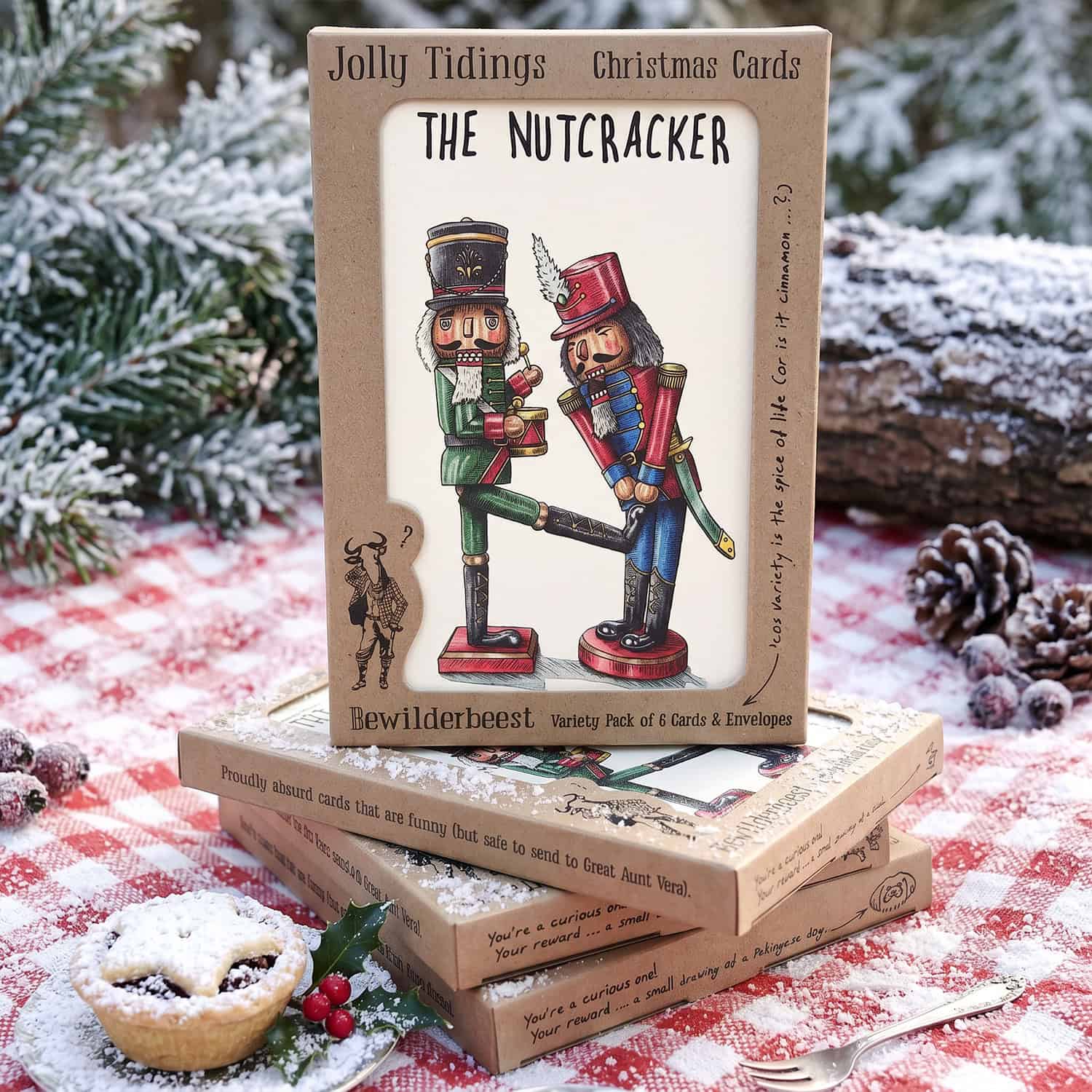 Jolly Tidings Set - Set of 6 Christmas Cards