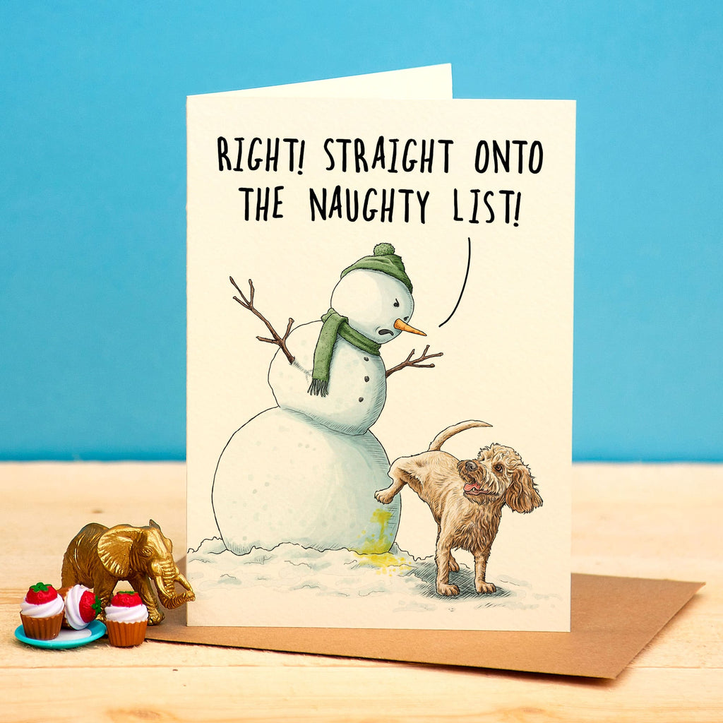Snowman List Card