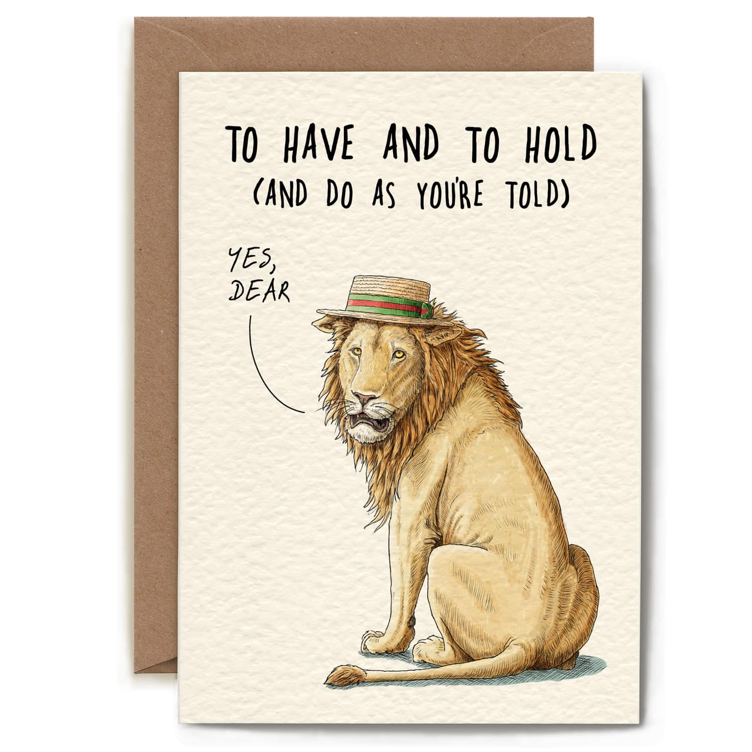 Lion Dear Card