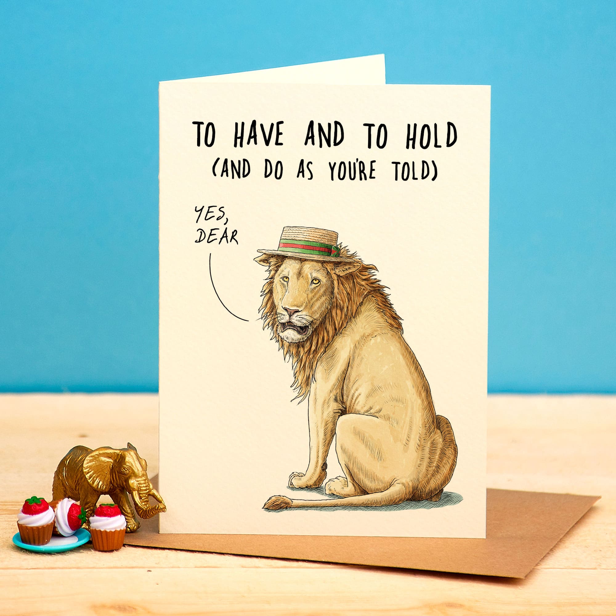 Lion Dear Card