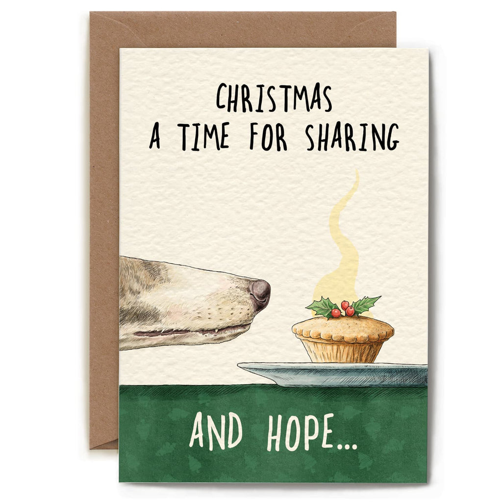 Mince Pie Dog Card