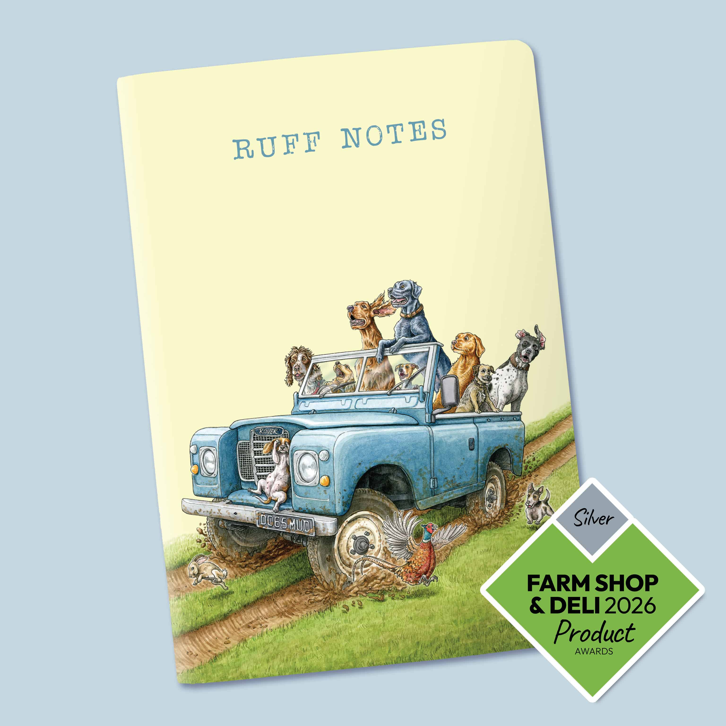 Ruff Notes Land Rover Dogs A5 Notebook