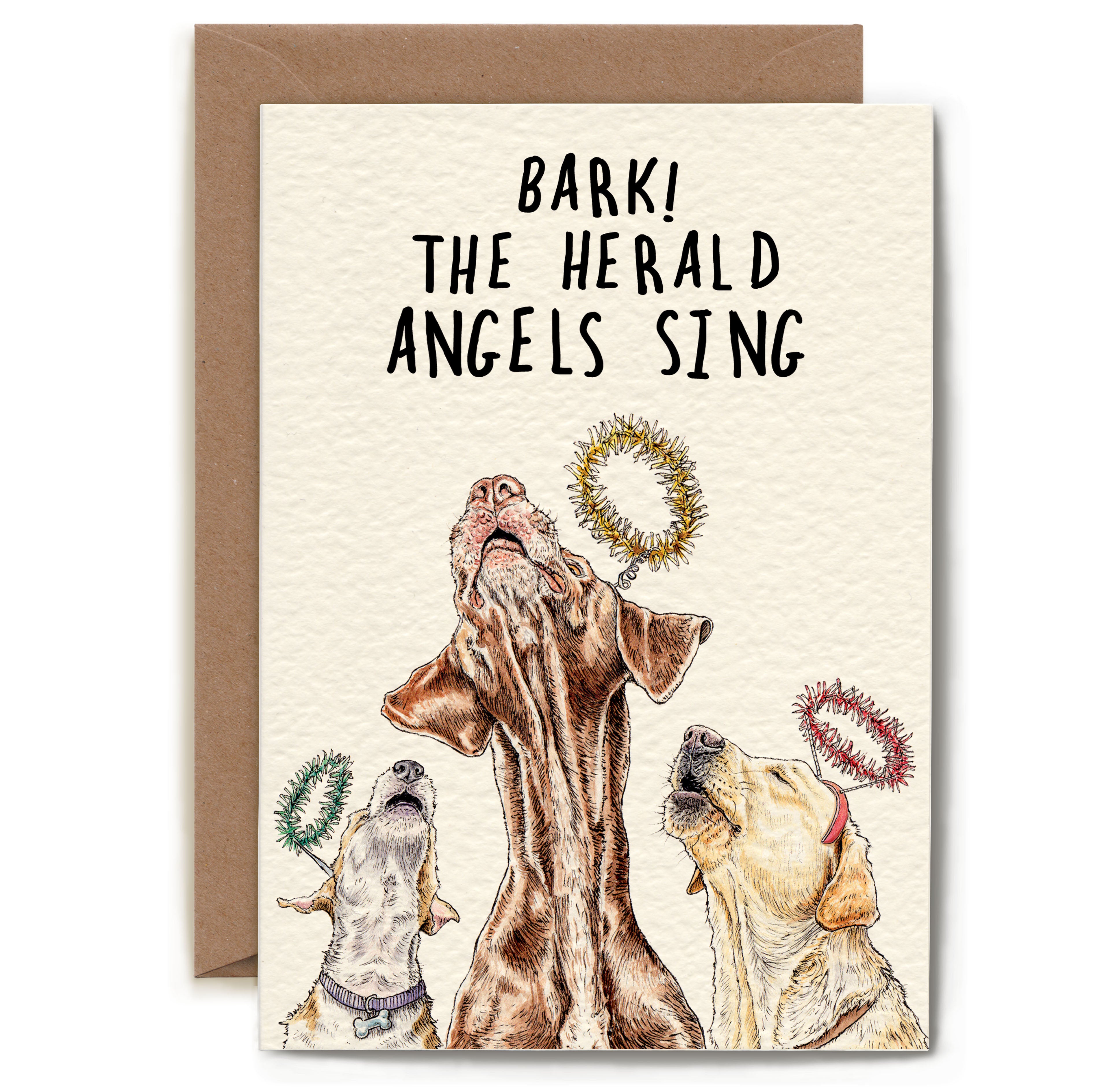 Bark The Herald Angels Sing Card