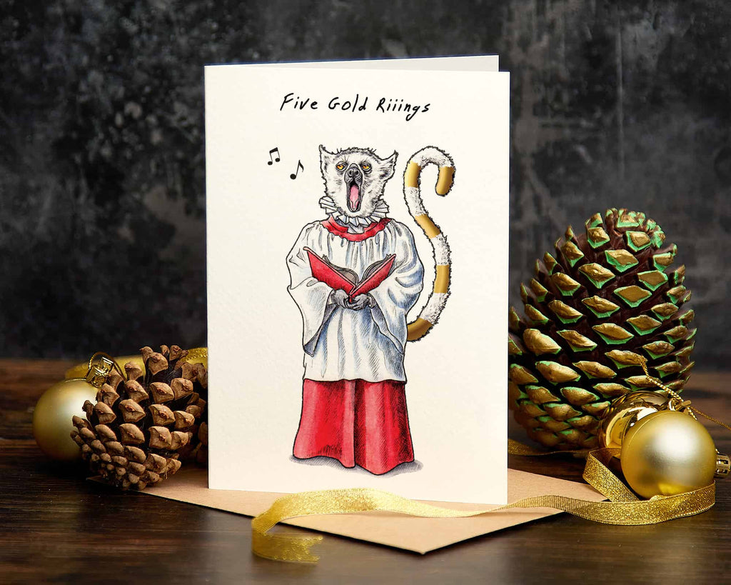 Five Gold Rings Card