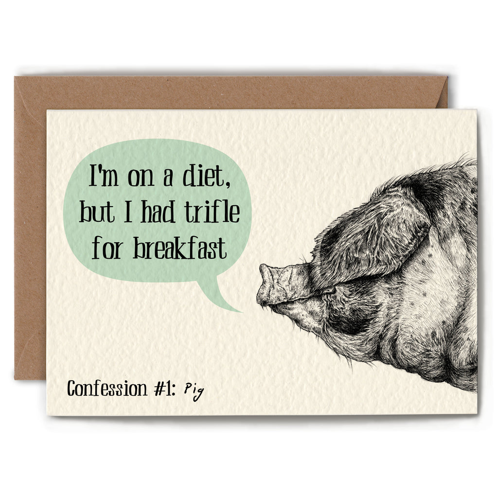 Pig Confession Card