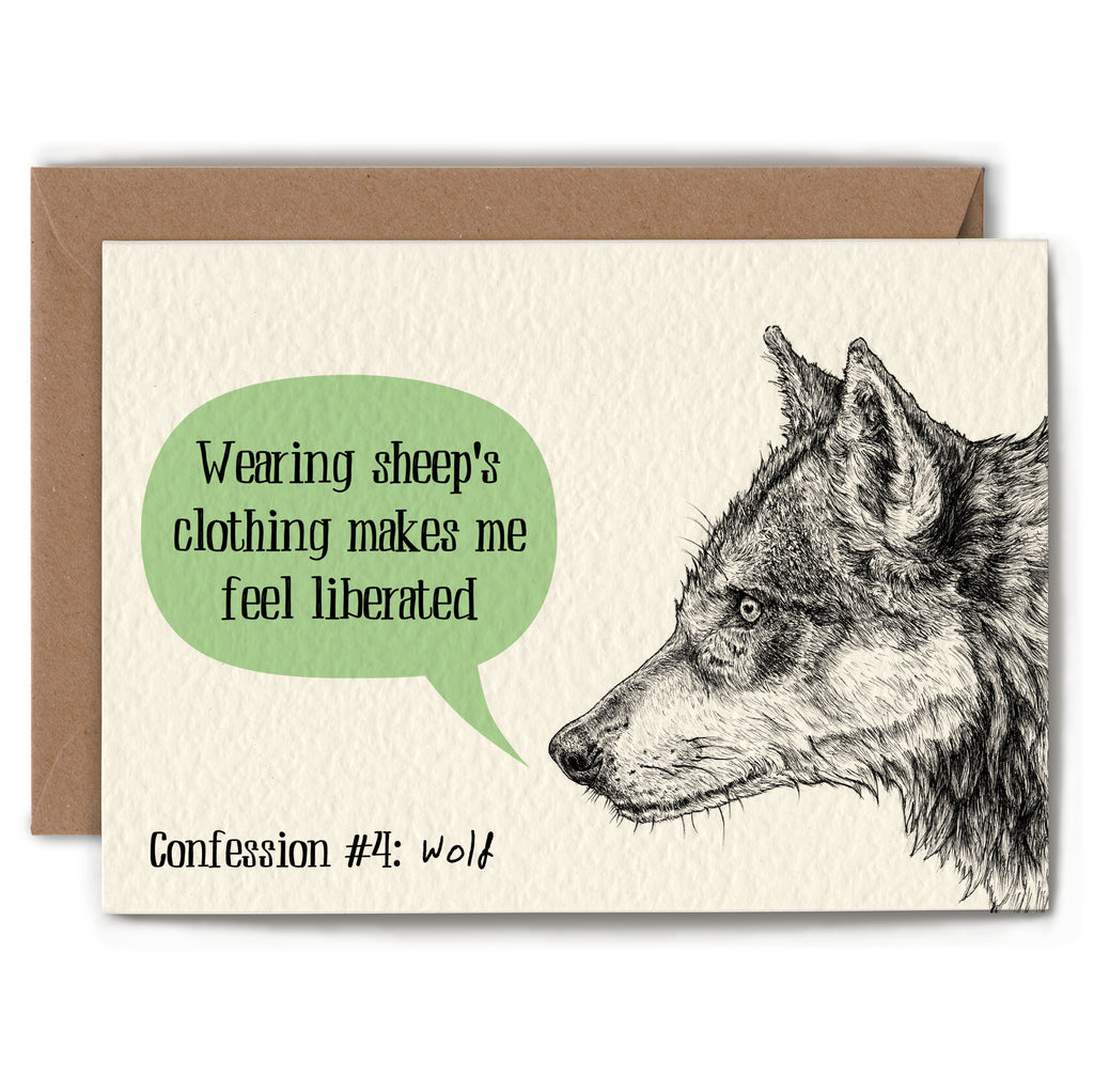 Wolf Confession Card