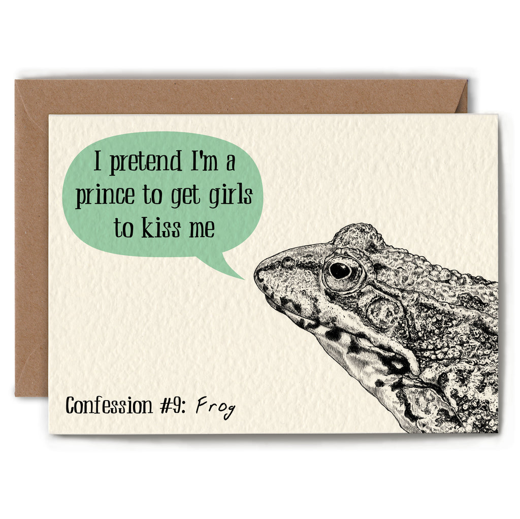 Frog Confession Card