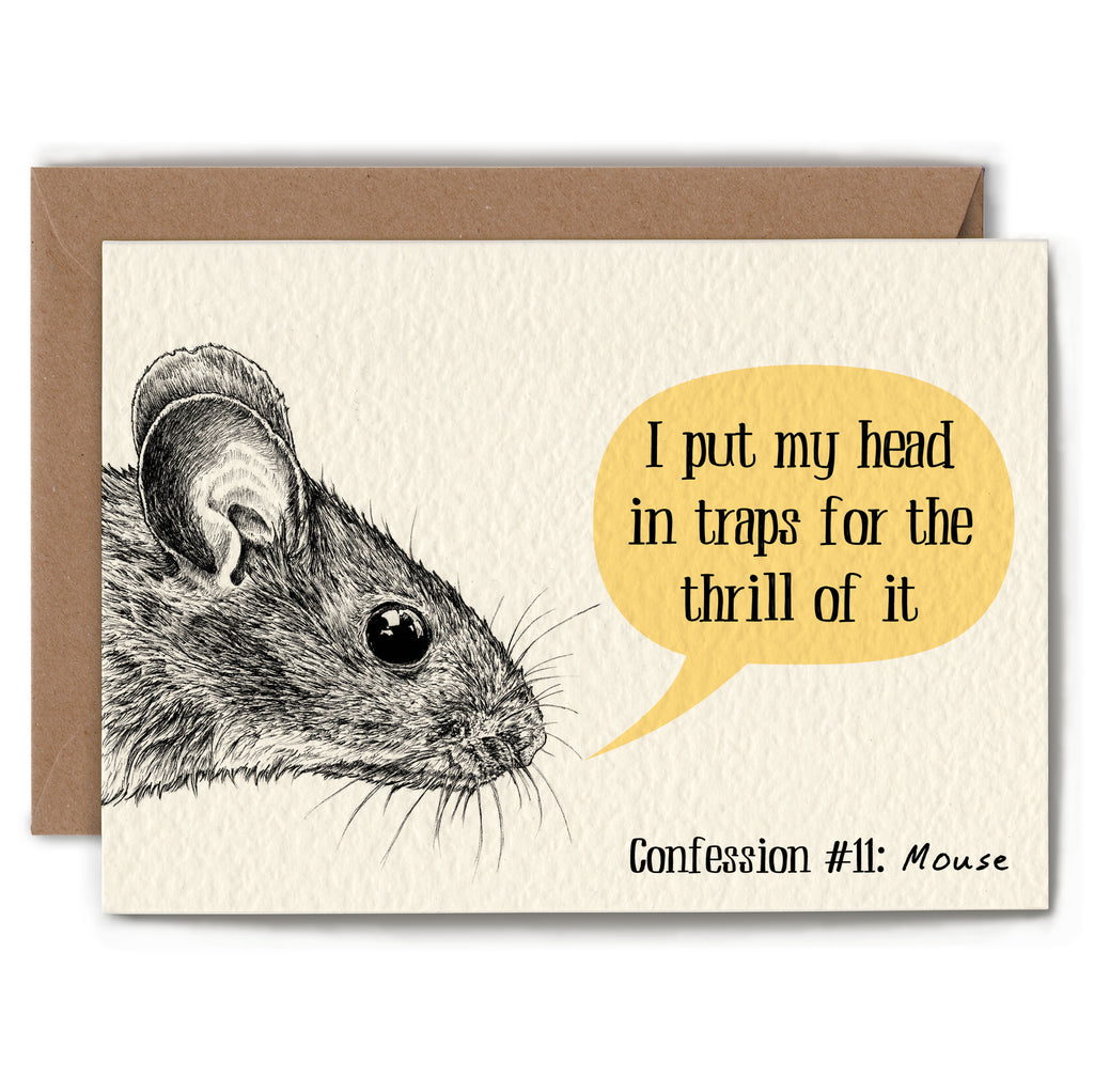 Mouse Confession Card