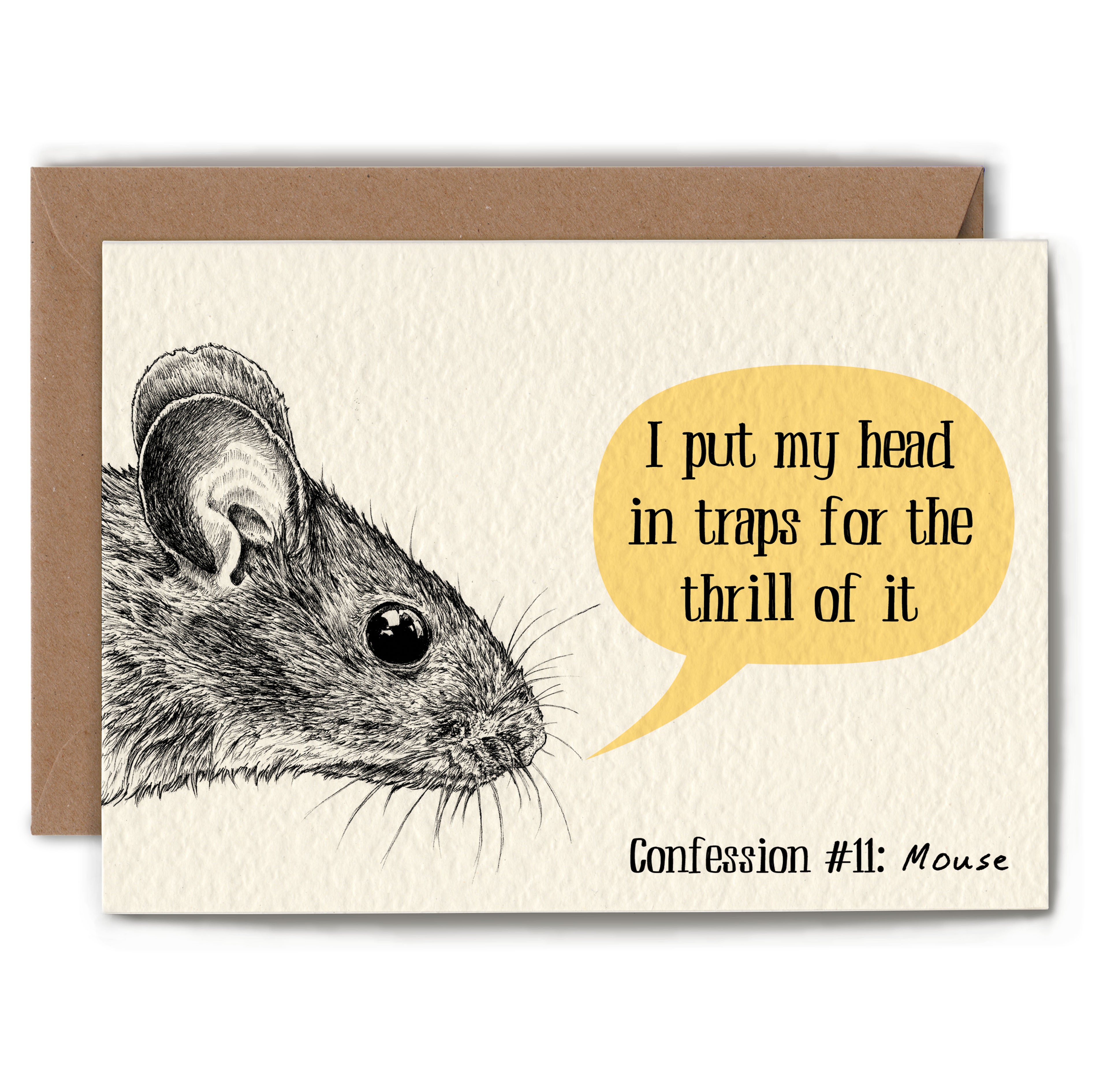 Mouse Confession Card