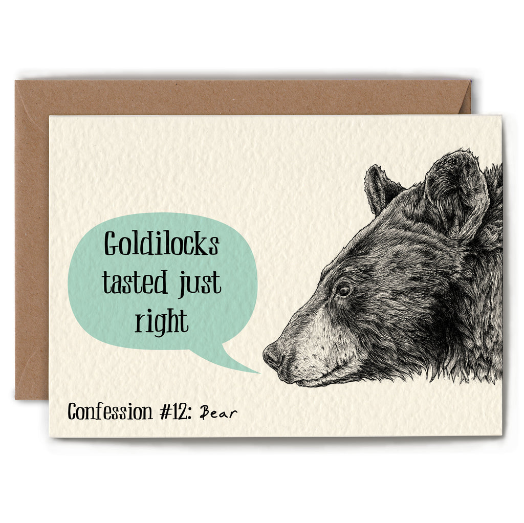 Bear Confession Card