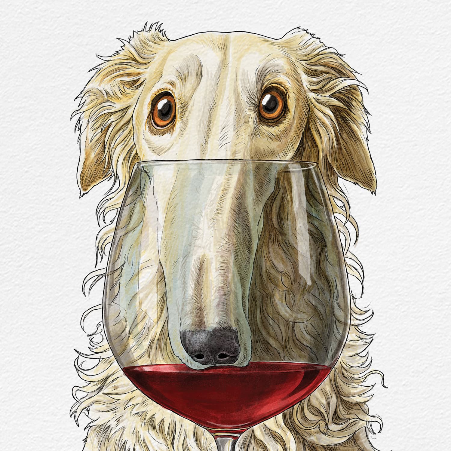A Nose For Wine Print