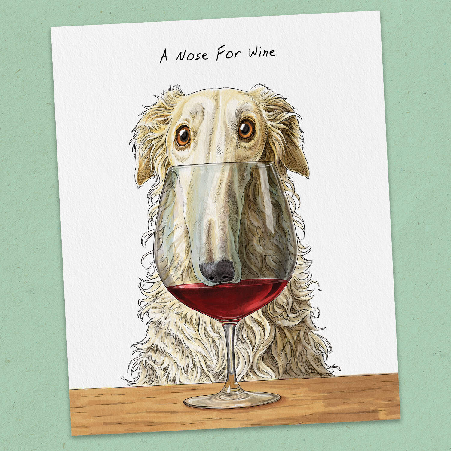 A Nose For Wine Print