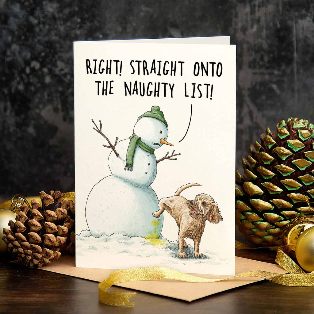 Snowman List Card