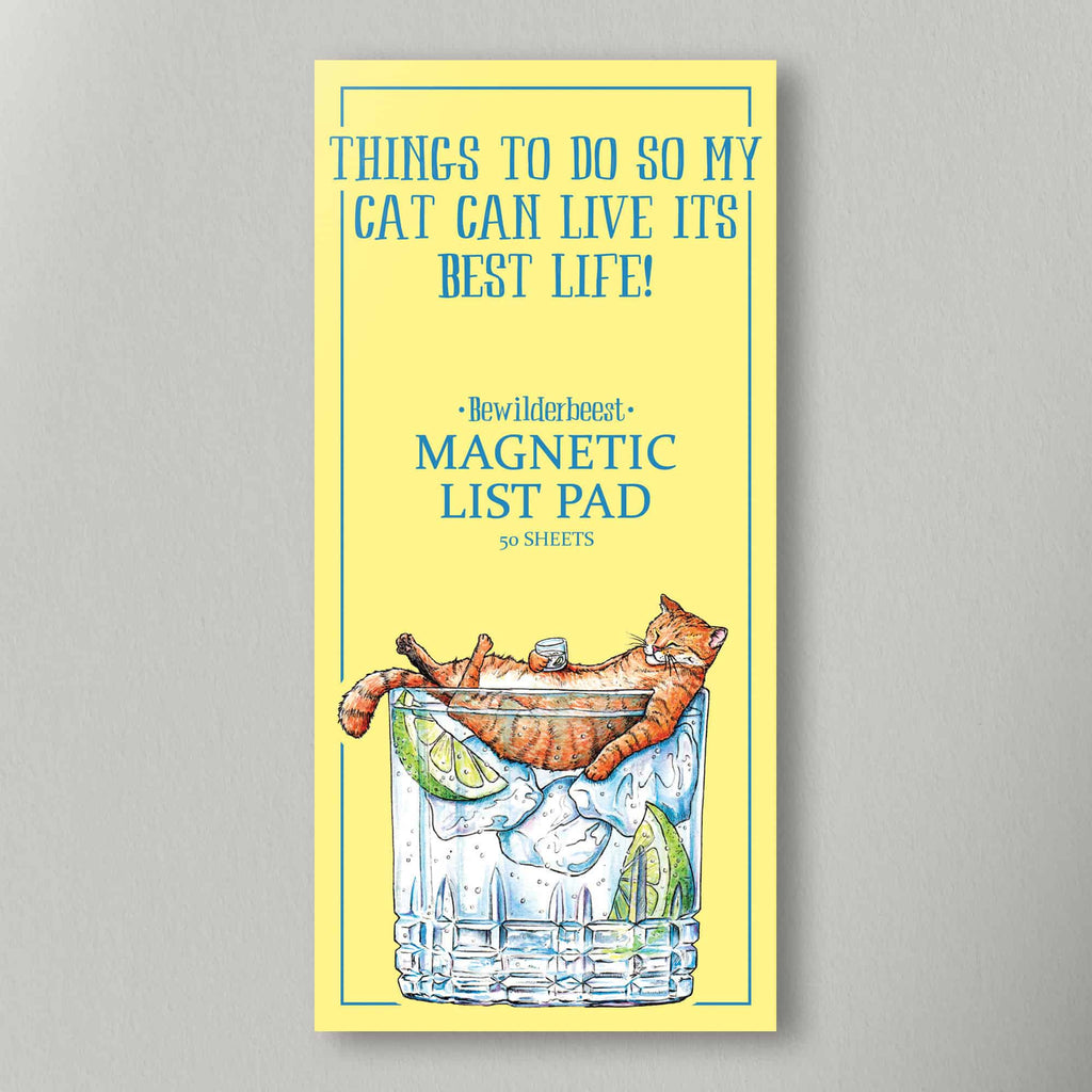 Things To Do So My Cat Can Live Its Best Life Magnetic List Pad