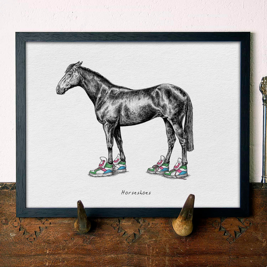 Horseshoes Print