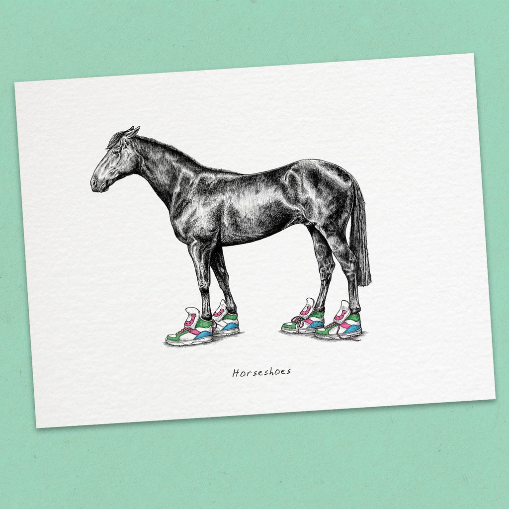 Horseshoes Print