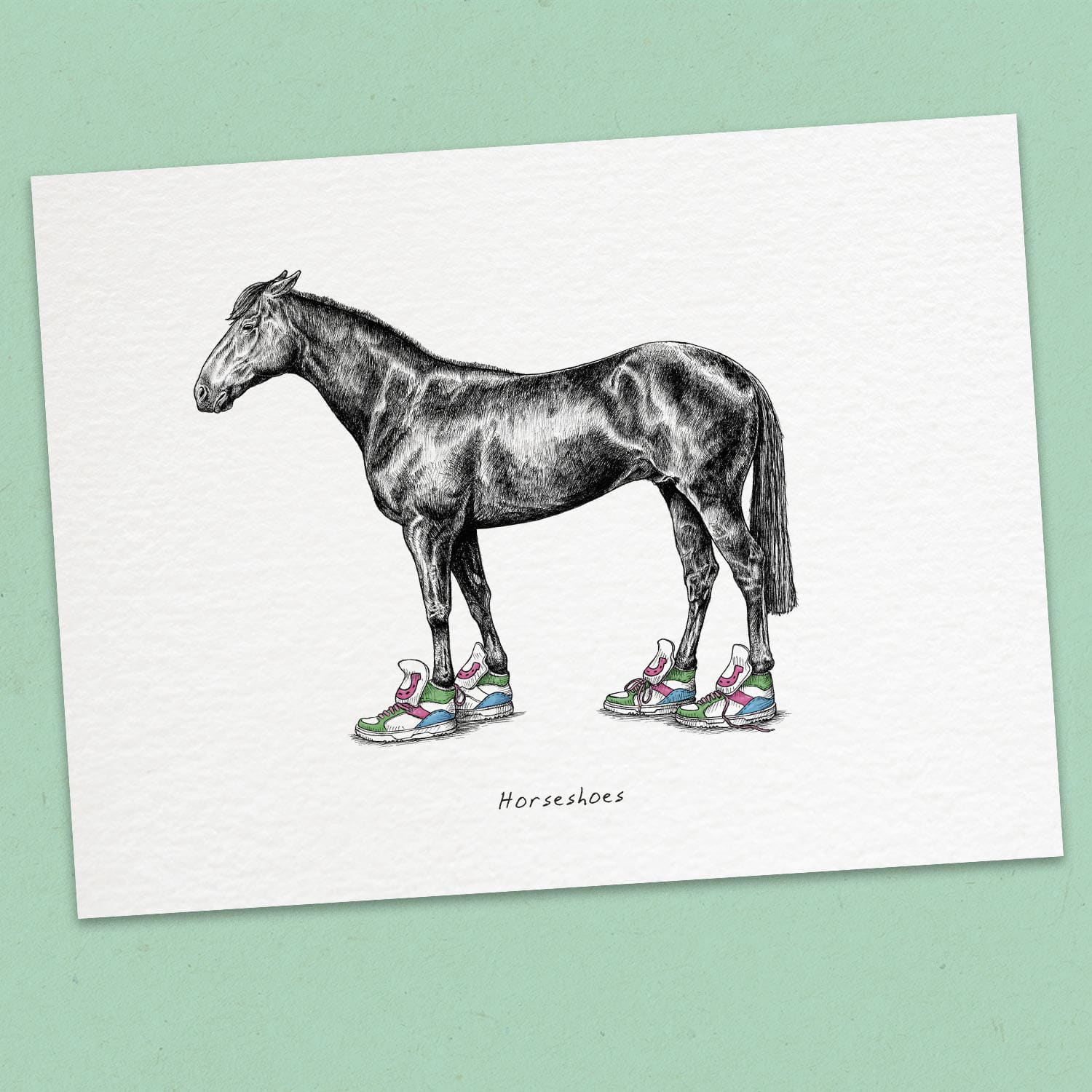 Horseshoes Print