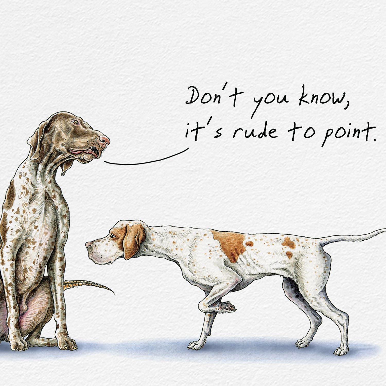Rude To Point Print