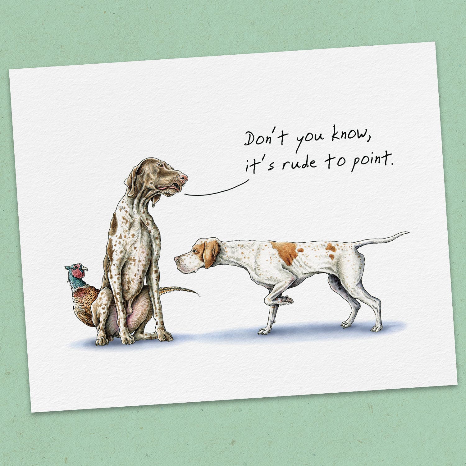 Rude To Point Print