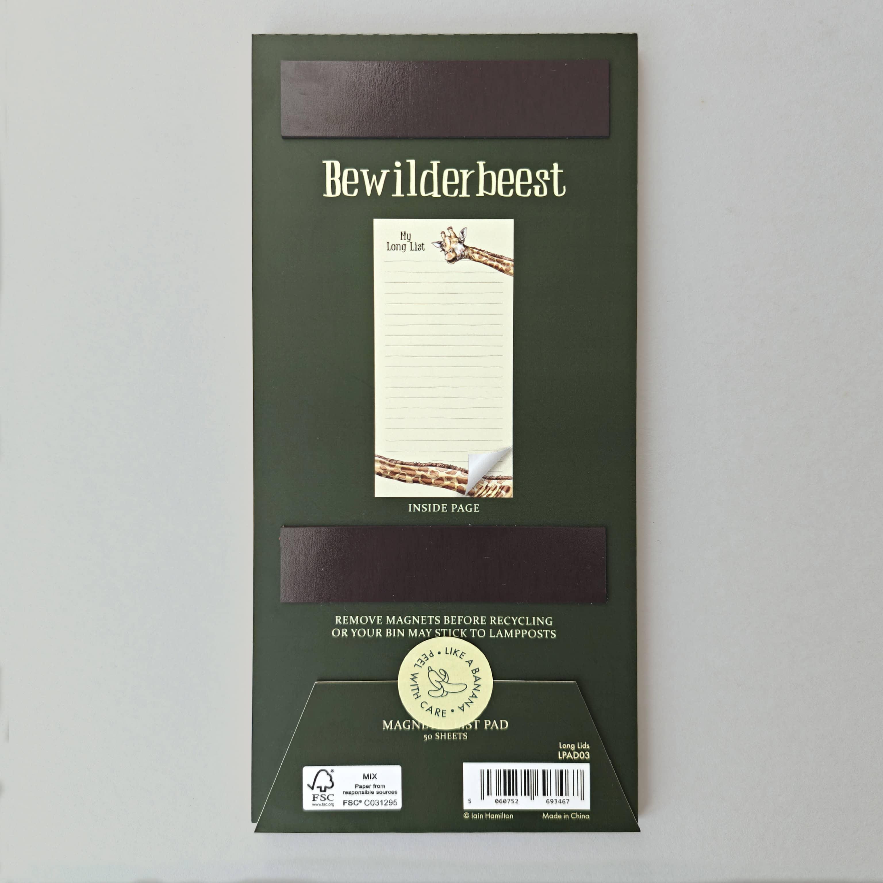 My Long List Magnetic List Pad