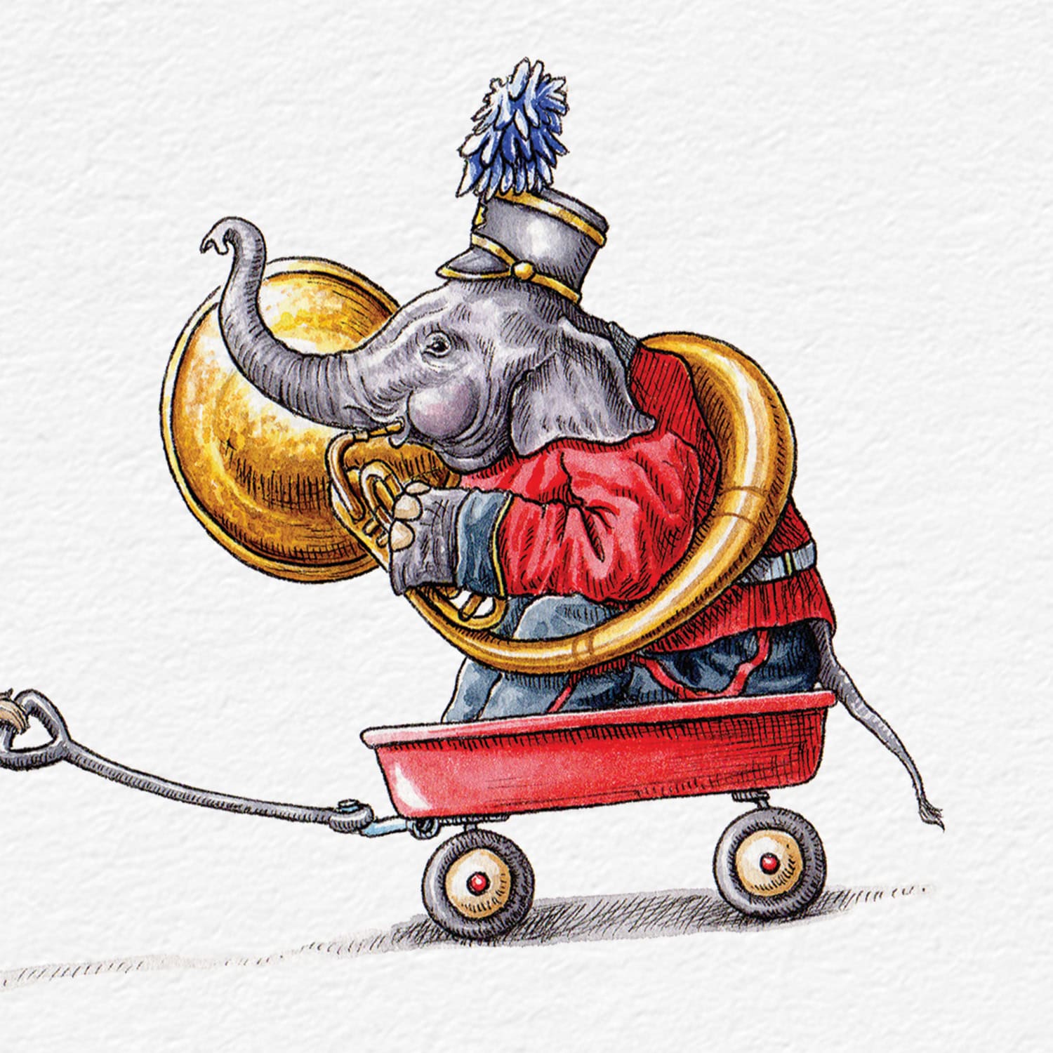A Parade Of Elephants Print