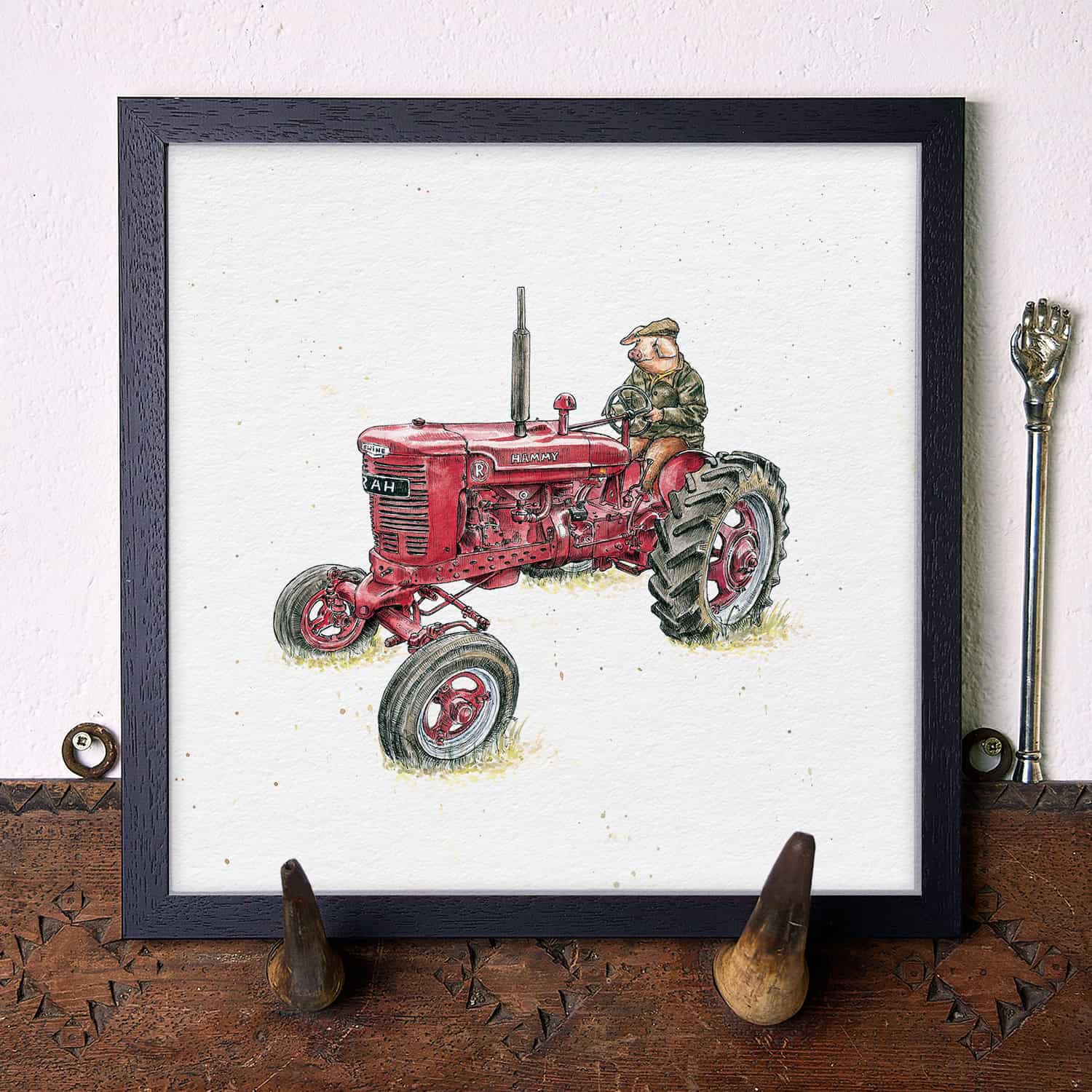 Pig Farming Print