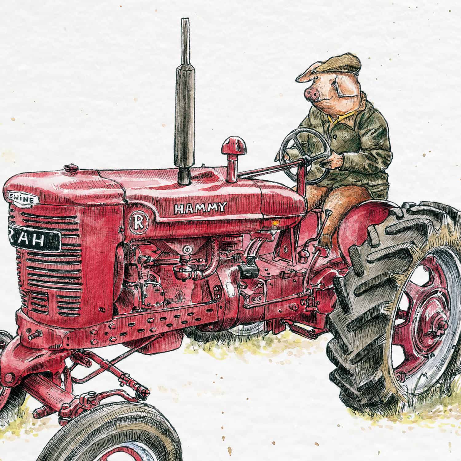 Pig Farming Print