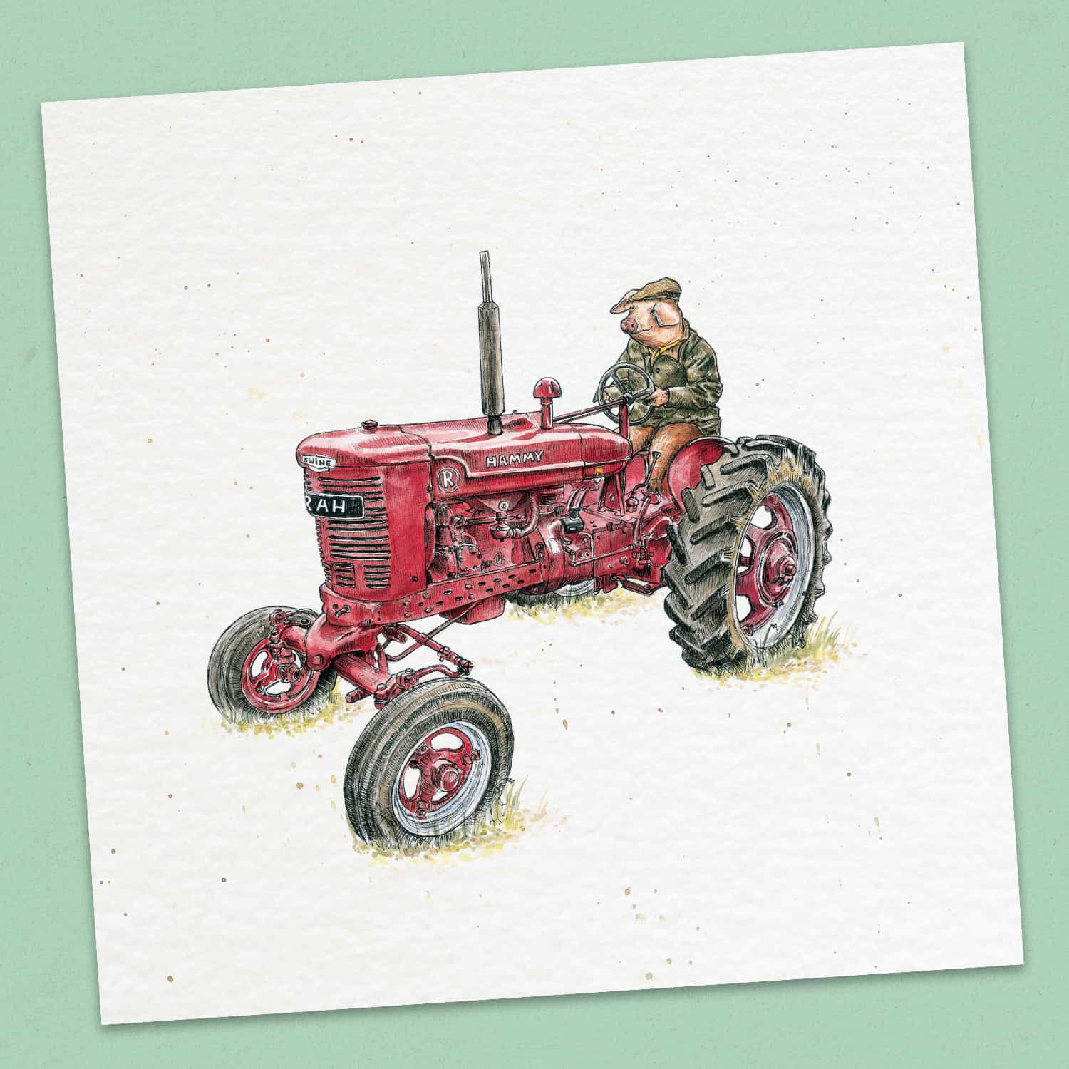 Pig Farming Print