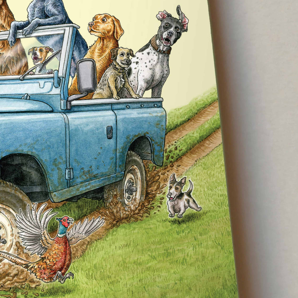 Ruff Notes Land Rover Dogs A5 Notebook