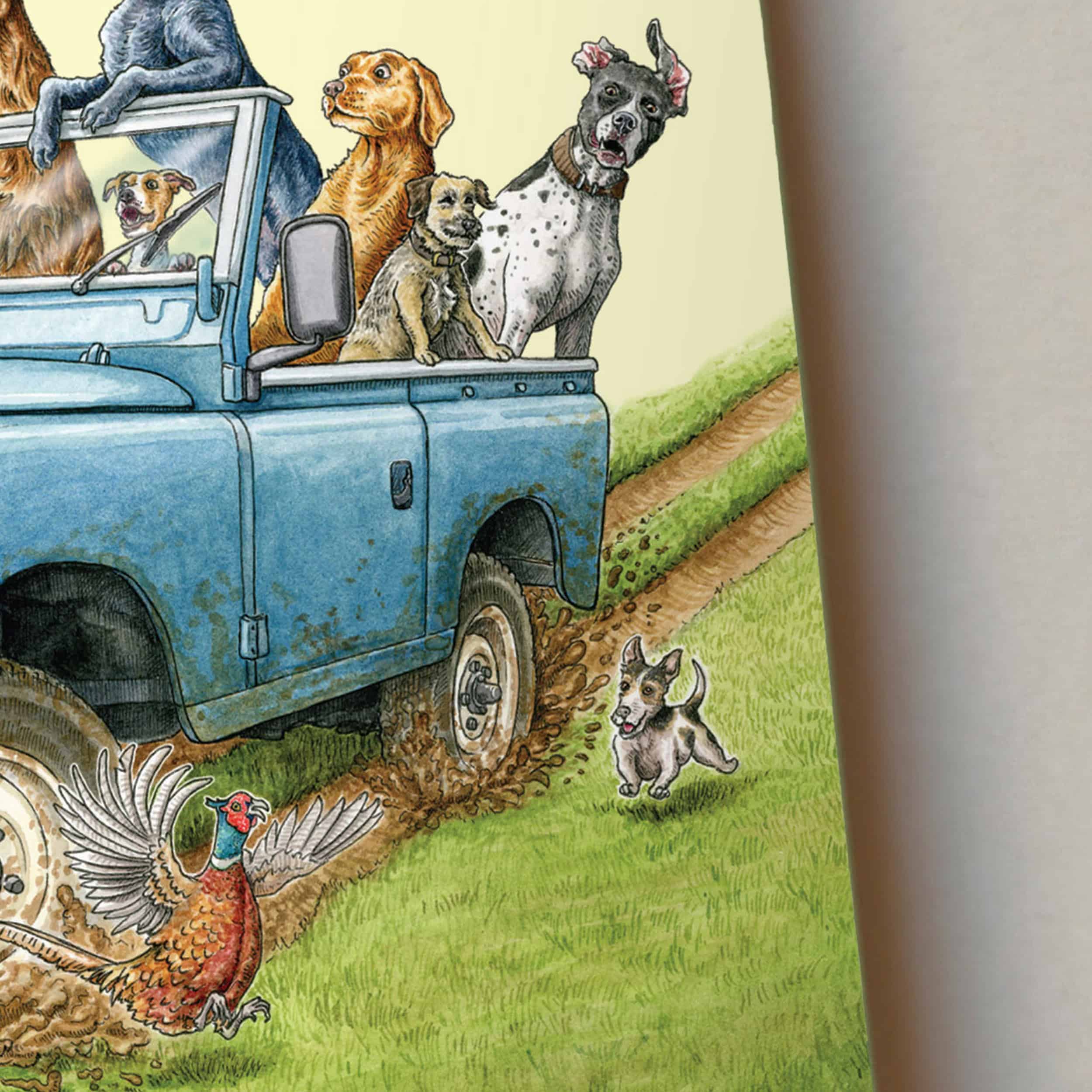 Ruff Notes Land Rover Dogs A5 Notebook